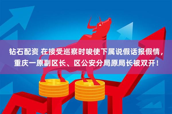 钻石配资 在接受巡察时唆使下属说假话报假情，重庆一原副区长、区公安分局原局长被双开！